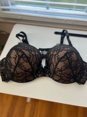 torrid Black Lace Overlay Push-Up Bra